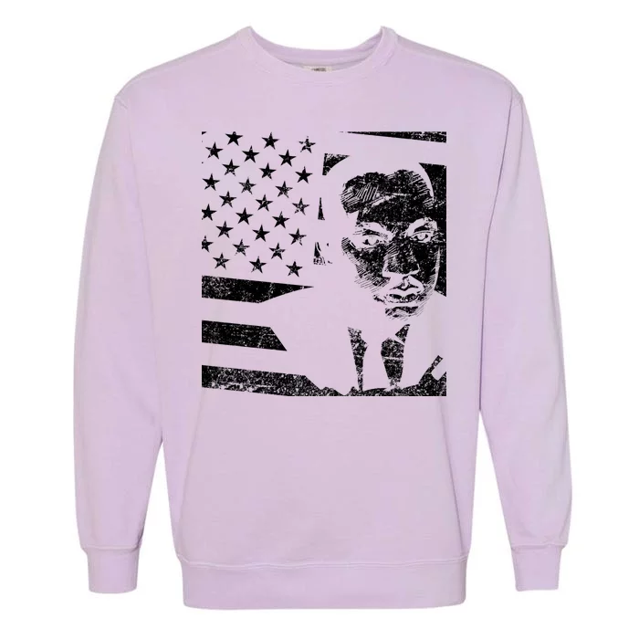 Martin Luther King Jr Distressed MLK Flag Garment-Dyed Sweatshirt