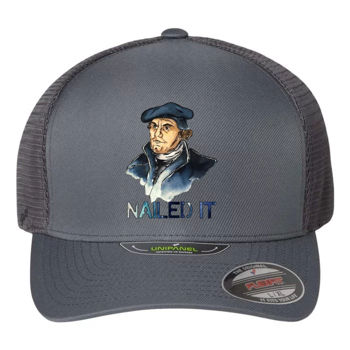 Martin Luther Nailed It Paint Stroke Flexfit Unipanel Trucker Cap