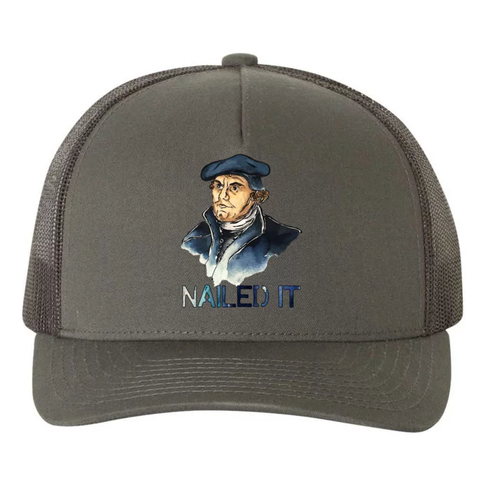 Martin Luther Nailed It Paint Stroke Yupoong Adult 5-Panel Trucker Hat