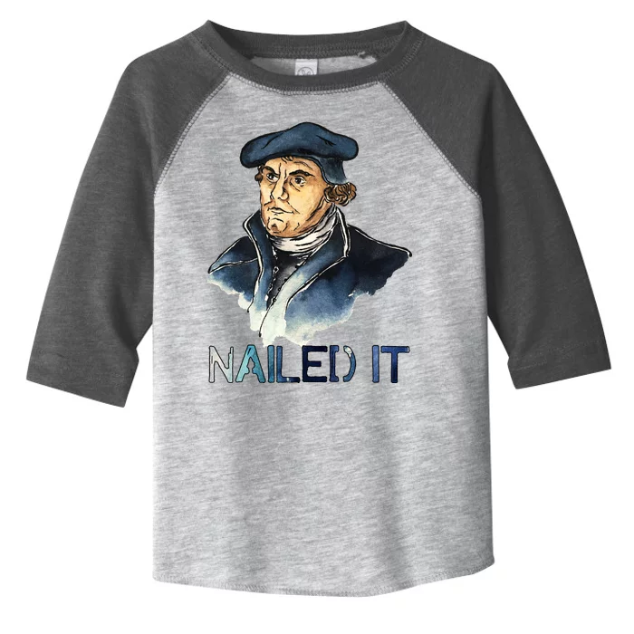 Martin Luther Nailed It Paint Stroke Toddler Fine Jersey T-Shirt