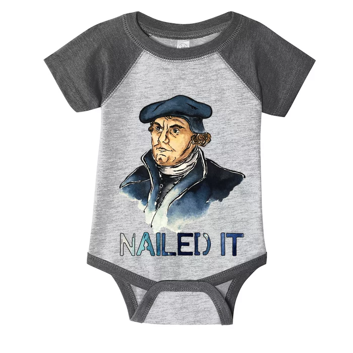 Martin Luther Nailed It Paint Stroke Infant Baby Jersey Bodysuit