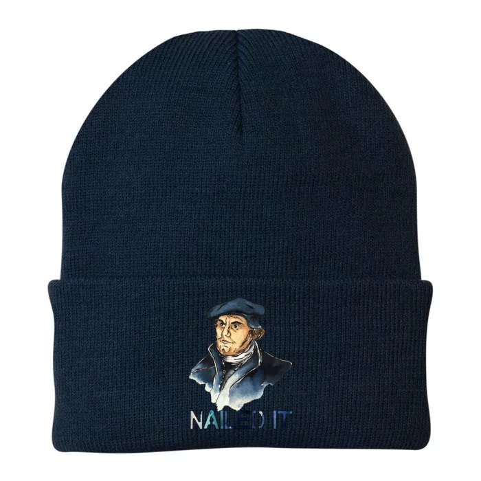 Martin Luther Nailed It Paint Stroke Knit Cap Winter Beanie