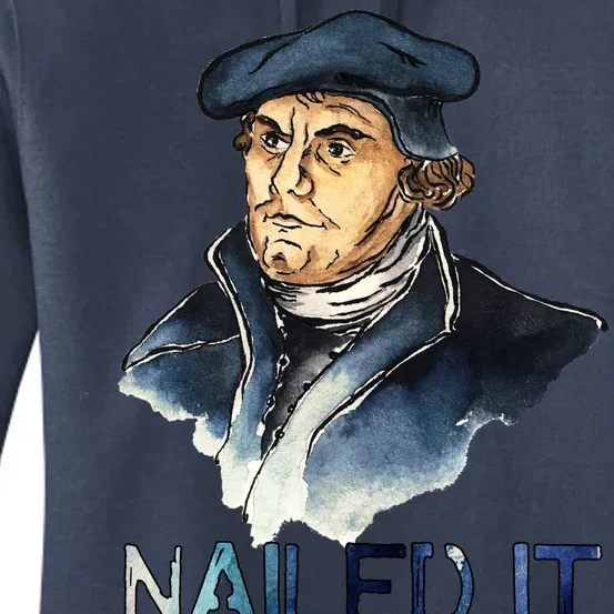 Martin Luther Nailed It Paint Stroke Women's Pullover Hoodie