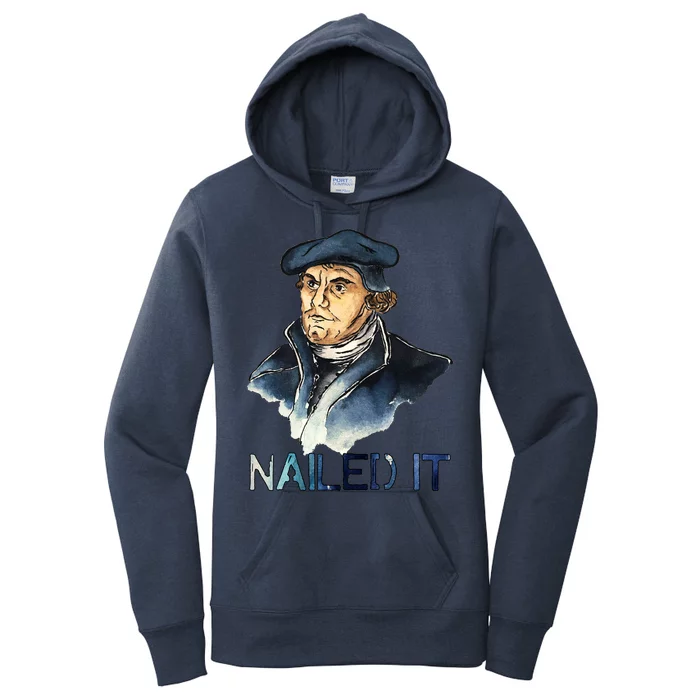 Martin Luther Nailed It Paint Stroke Women's Pullover Hoodie