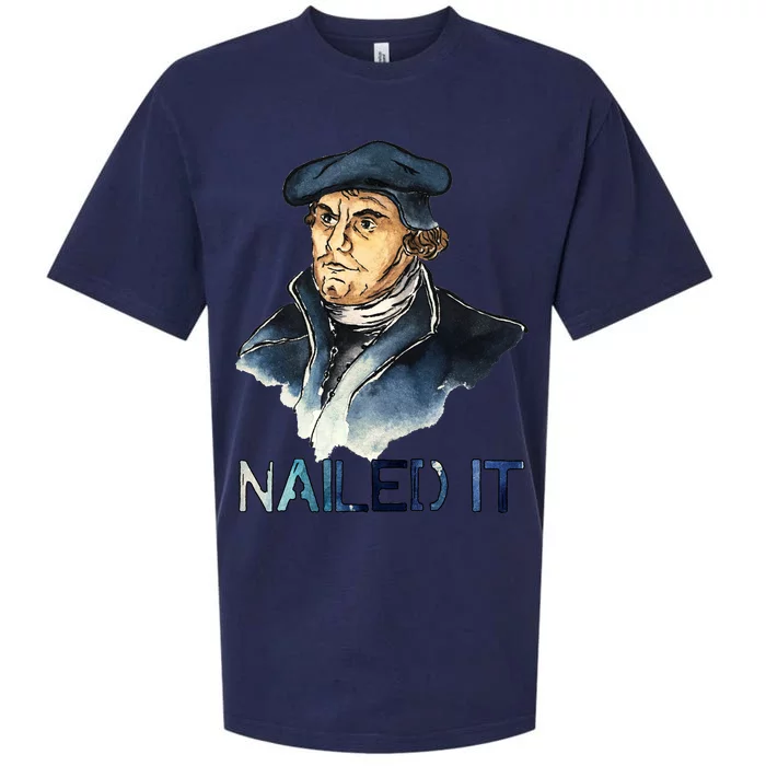 Martin Luther Nailed It Paint Stroke Sueded Cloud Jersey T-Shirt