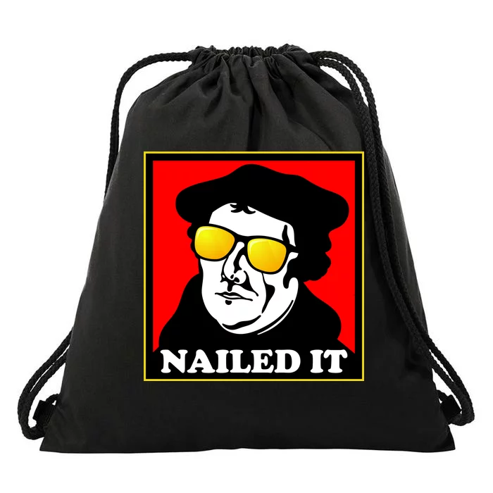 Martin Luther Nailed It Shades Drawstring Bag