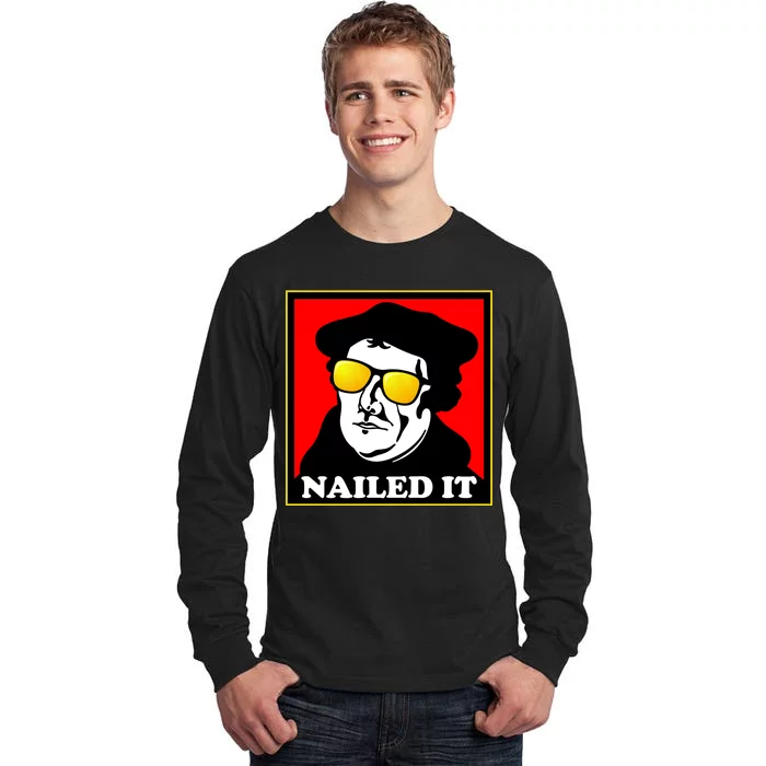 Martin Luther Nailed It Shades Tall Long Sleeve T-Shirt