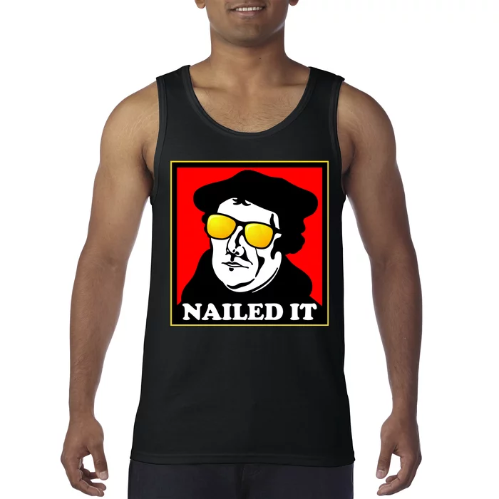 Martin Luther Nailed It Shades Tank Top