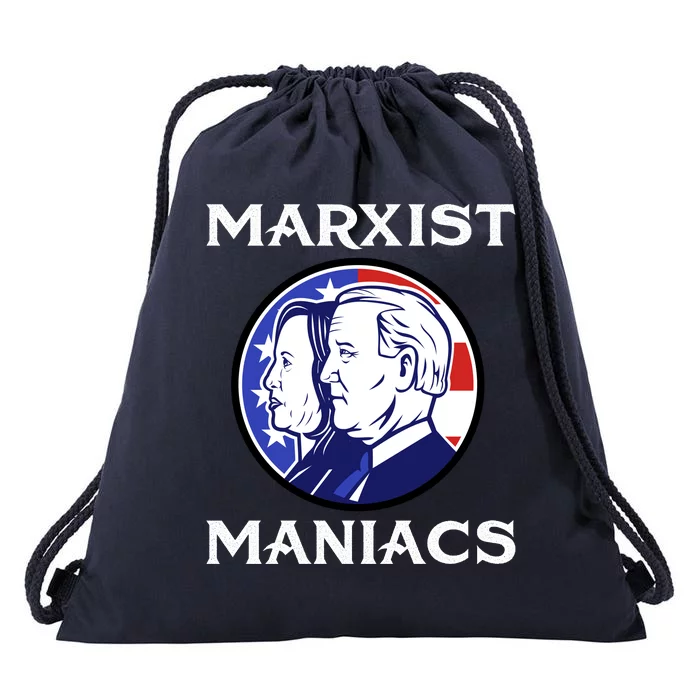 Marxist Maniacs Pro Trump Conservatives Drawstring Bag