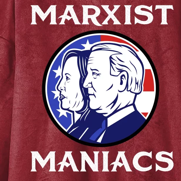 Marxist Maniacs Pro Trump Conservatives Hooded Wearable Blanket