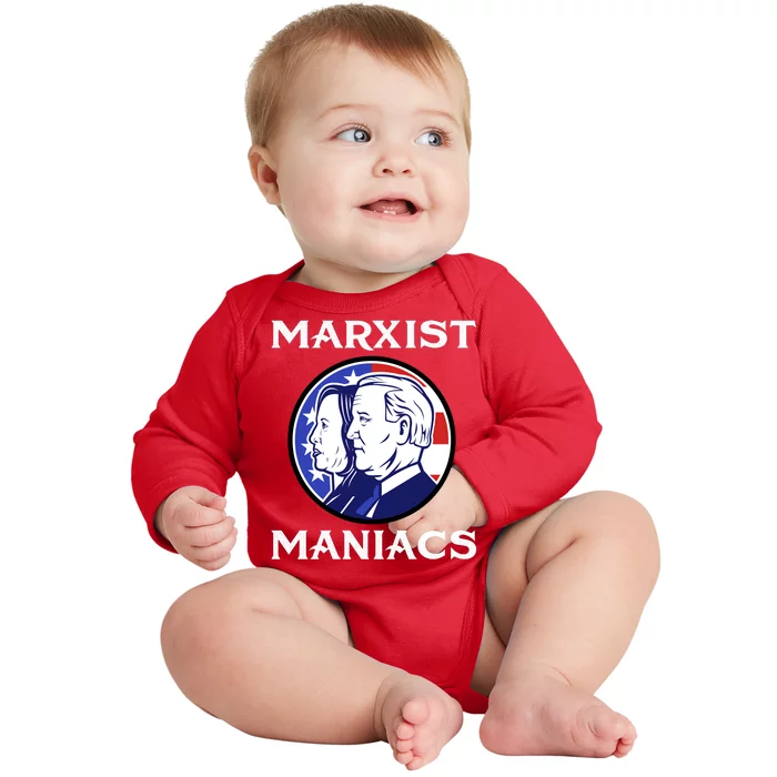 Marxist Maniacs Pro Trump Conservatives Baby Long Sleeve Bodysuit