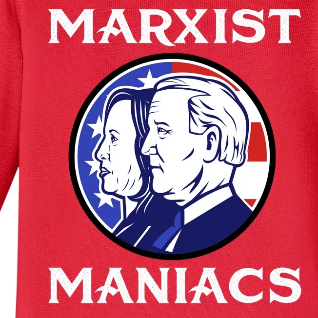 Marxist Maniacs Pro Trump Conservatives Baby Long Sleeve Bodysuit