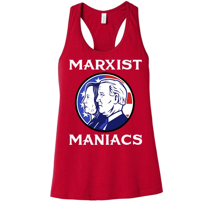 Marxist Maniacs Pro Trump Conservatives Women's Racerback Tank