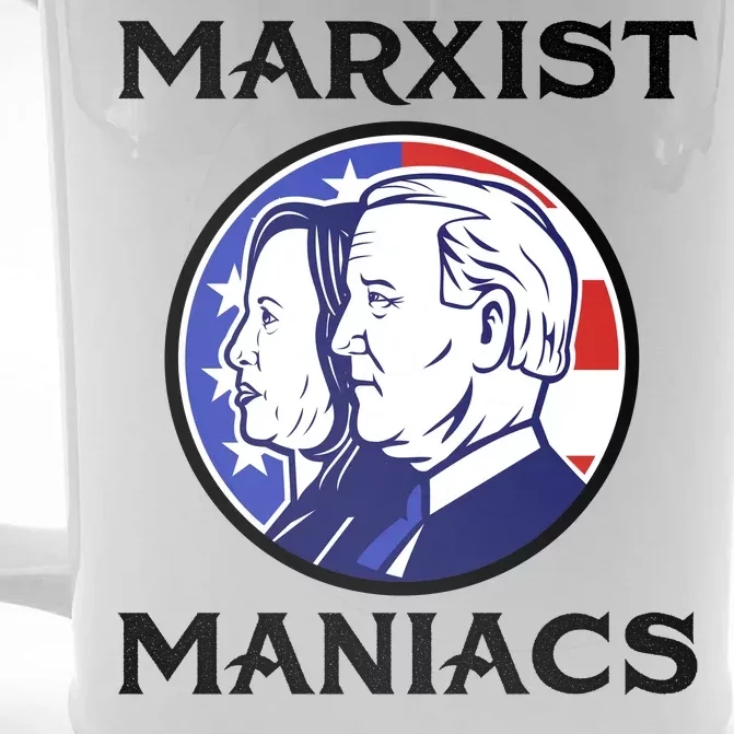 Marxist Maniacs Pro Trump Conservatives Front & Back Beer Stein