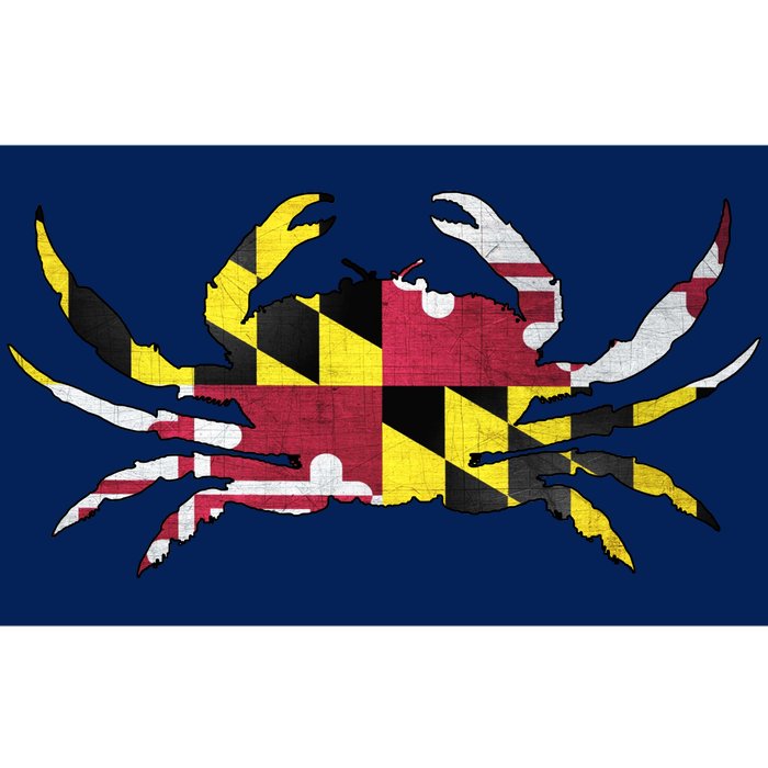 Maryland Flag Crab Bumper Sticker