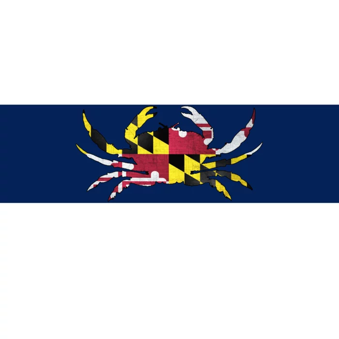 Maryland Flag Crab Bumper Sticker