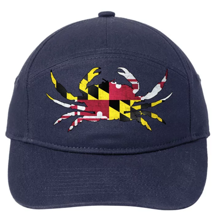 Maryland Flag Crab 7-Panel Snapback Hat