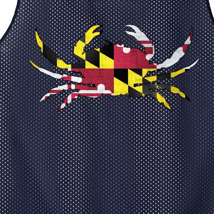 Maryland Flag Crab Mesh Reversible Basketball Jersey Tank