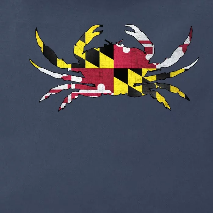 Maryland Flag Crab Zip Tote Bag