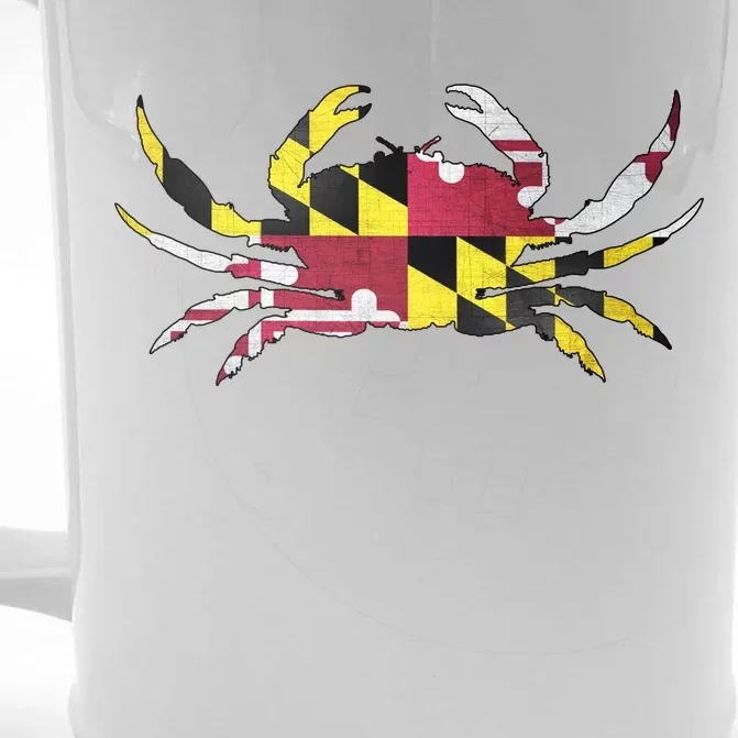 Maryland Flag Crab Front & Back Beer Stein