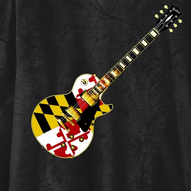 Maryland Guitar Hooded Wearable Blanket