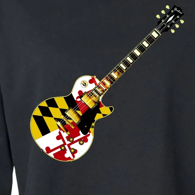 Maryland Guitar Cropped Pullover Crew