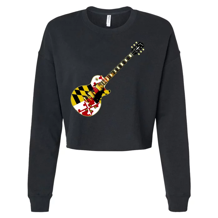 Maryland Guitar Cropped Pullover Crew