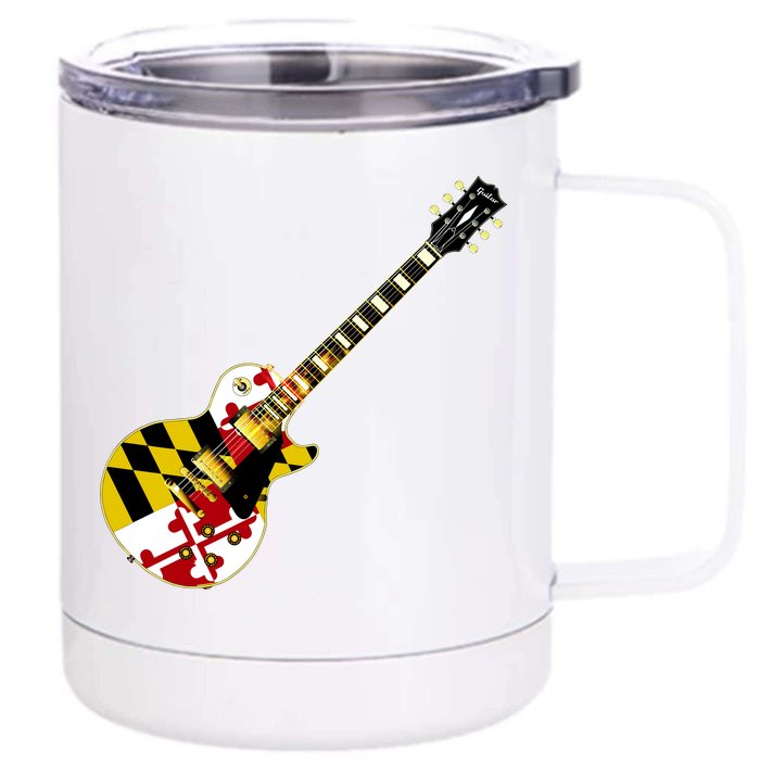 Maryland Guitar Front & Back 12oz Stainless Steel Tumbler Cup