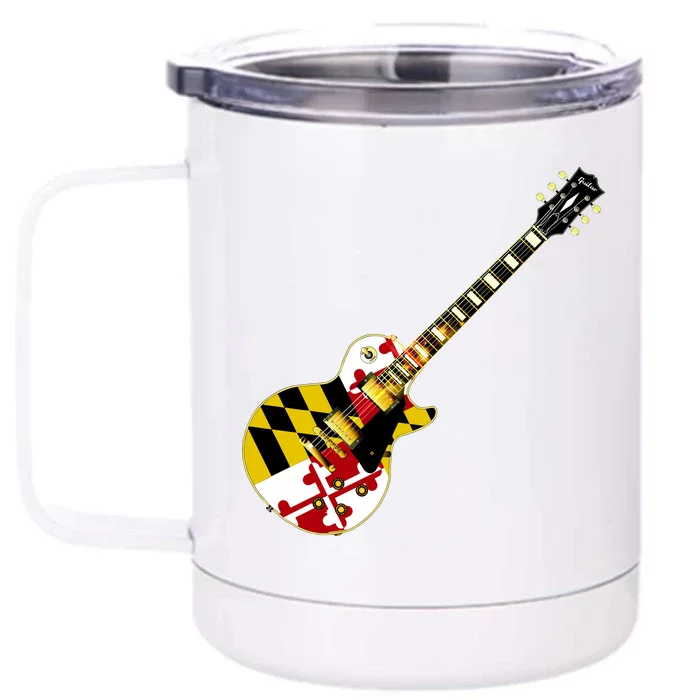 Maryland Guitar Front & Back 12oz Stainless Steel Tumbler Cup