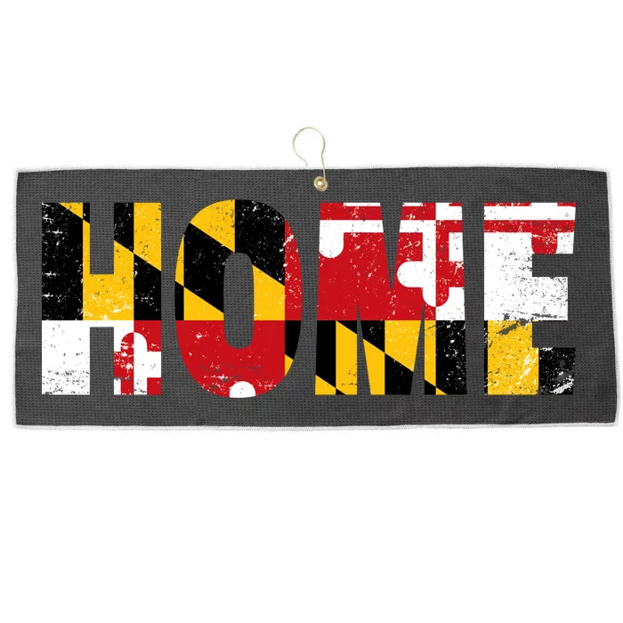 Maryland Is Home Large Microfiber Waffle Golf Towel