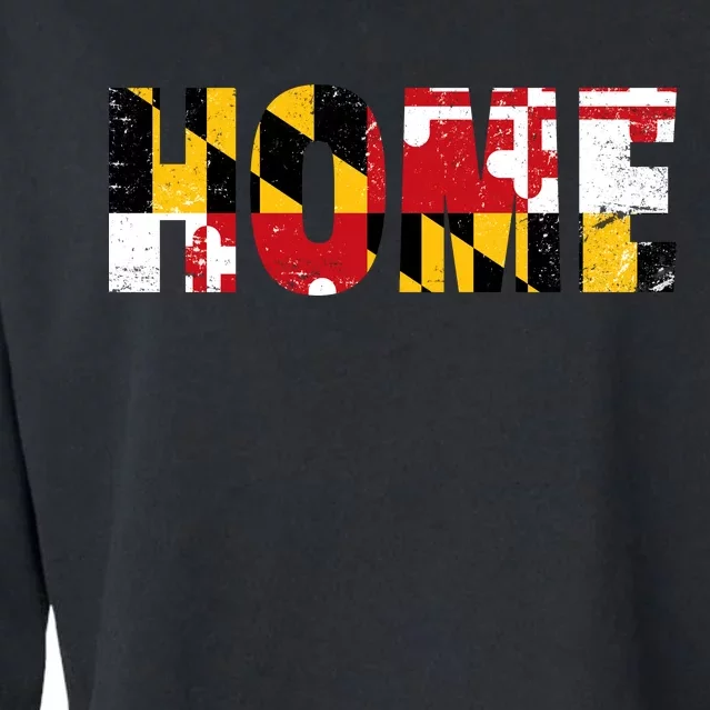 Maryland Is Home Cropped Pullover Crew