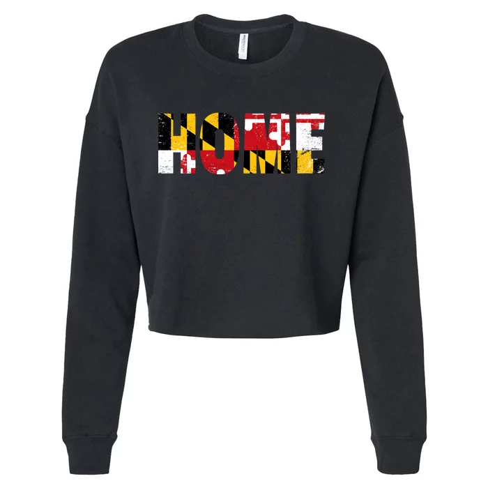 Maryland Is Home Cropped Pullover Crew