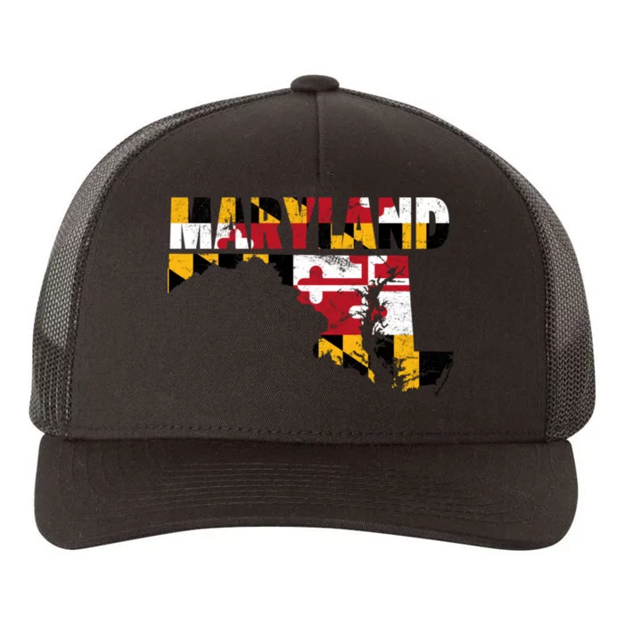 Maryland State Flag Yupoong Adult 5-Panel Trucker Hat