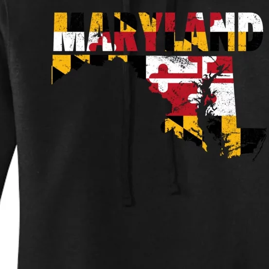 Maryland State Flag Women's Pullover Hoodie