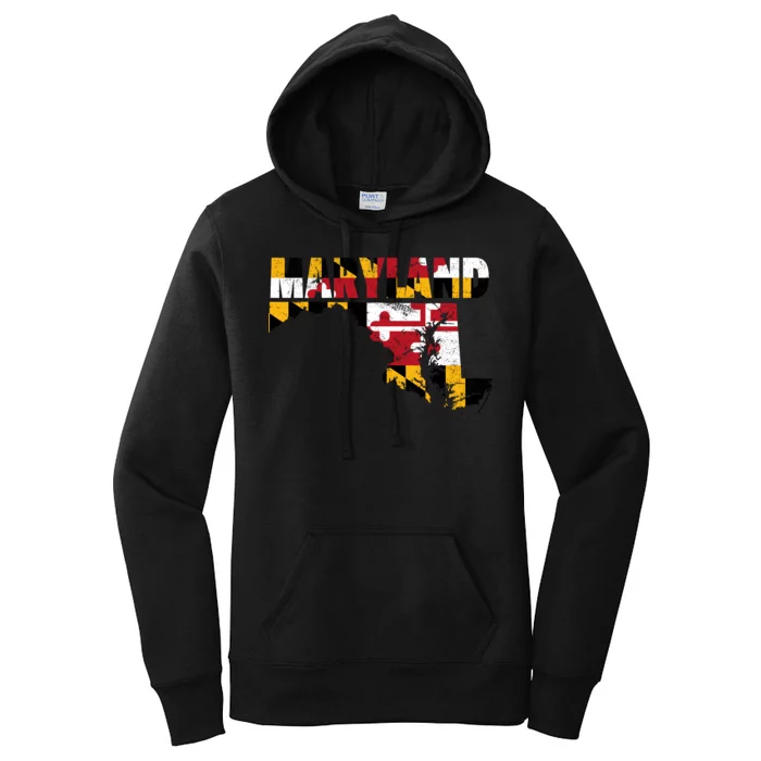 Maryland State Flag Women's Pullover Hoodie