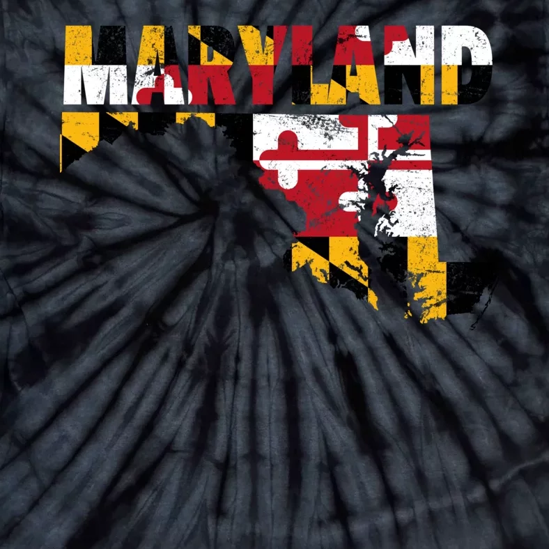 Maryland State Flag Tie-Dye T-Shirt