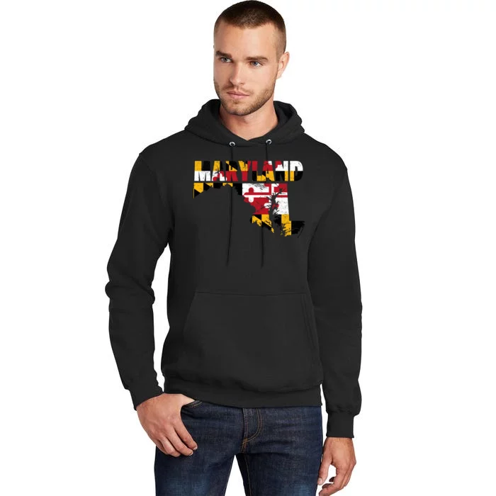 Maryland State Flag Tall Hoodie