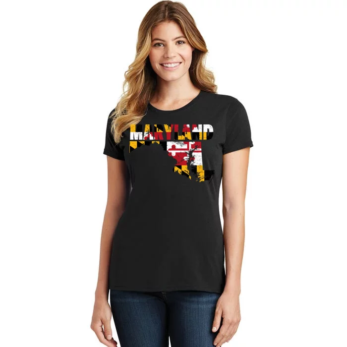 Maryland State Flag Women's T-Shirt