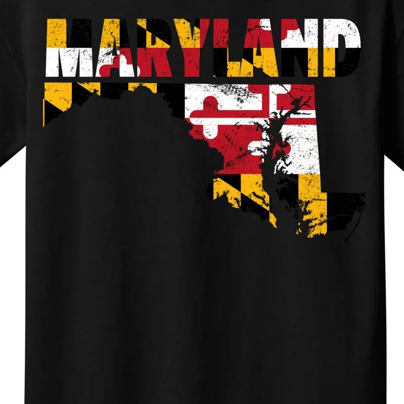 Maryland State Flag Kids T-Shirt