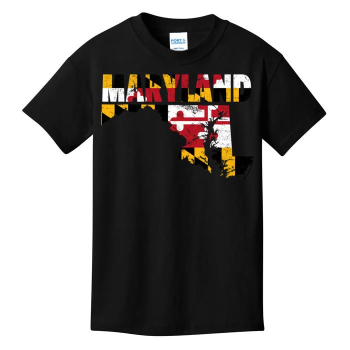 Maryland State Flag Kids T-Shirt