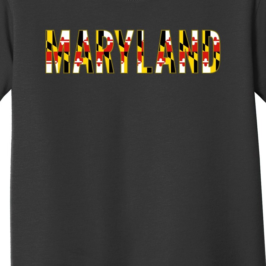 Maryland Word Flag Toddler T-Shirt