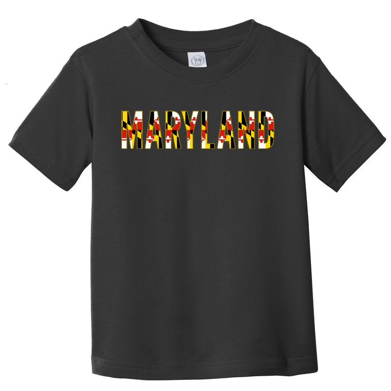Maryland Word Flag Toddler T-Shirt