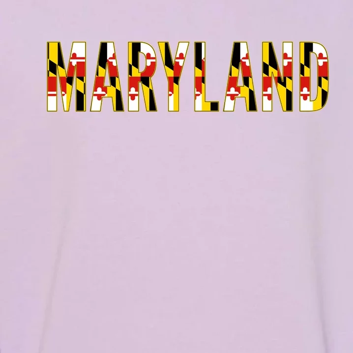 Maryland Word Flag Garment-Dyed Sweatshirt