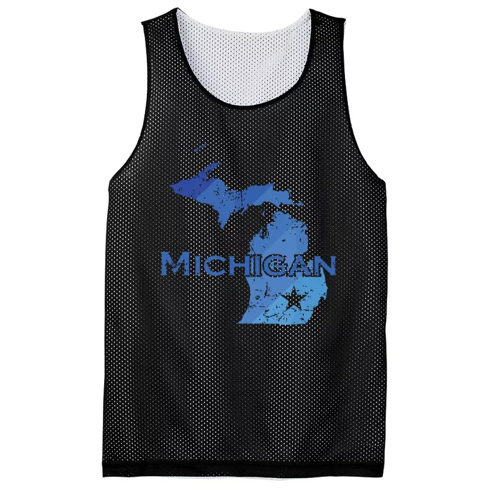 Michigan American State Outline Map Usa Mesh Reversible Basketball Jersey Tank