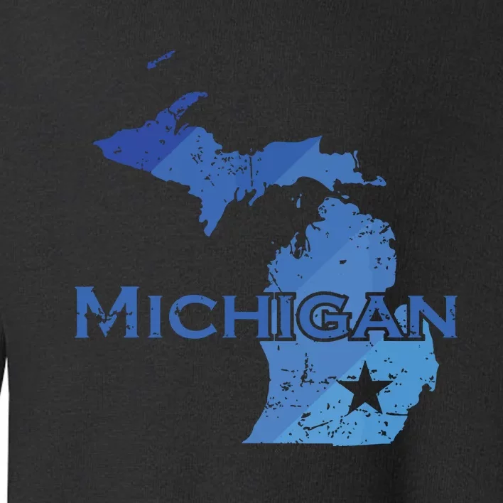 Michigan American State Outline Map Usa Toddler Sweatshirt