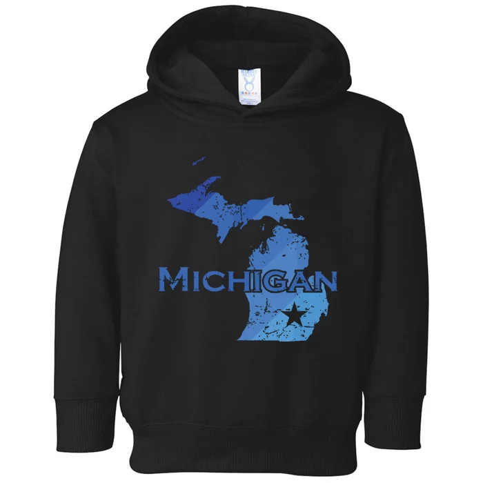 Michigan American State Outline Map Usa Toddler Hoodie