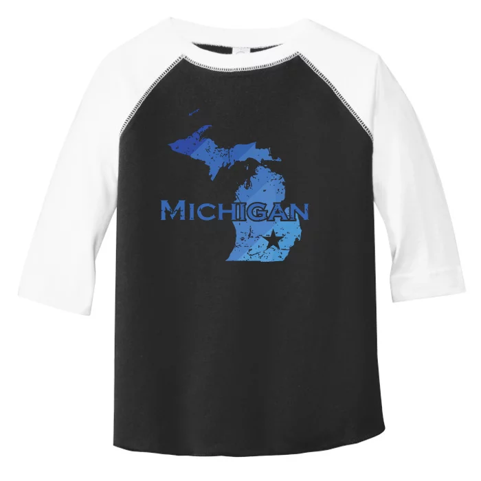 Michigan American State Outline Map Usa Toddler Fine Jersey T-Shirt