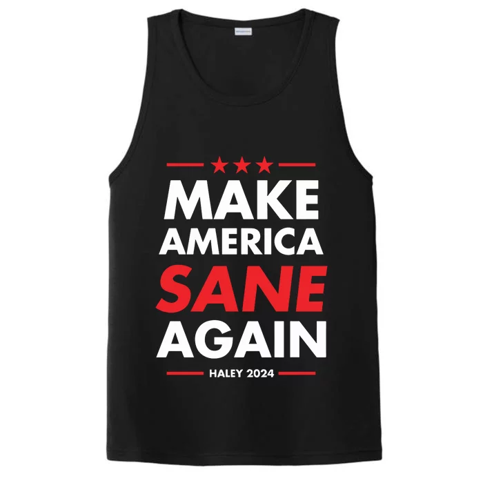 Make America Sane Again Haley 2024 Performance Tank