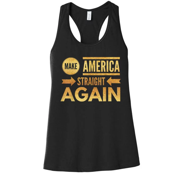 Make America Straight Again Women's Racerback Tank