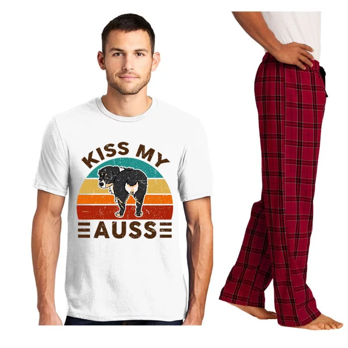 Mini Australian Shepherd Kiss My Auss Funnny Dog Pajama Set